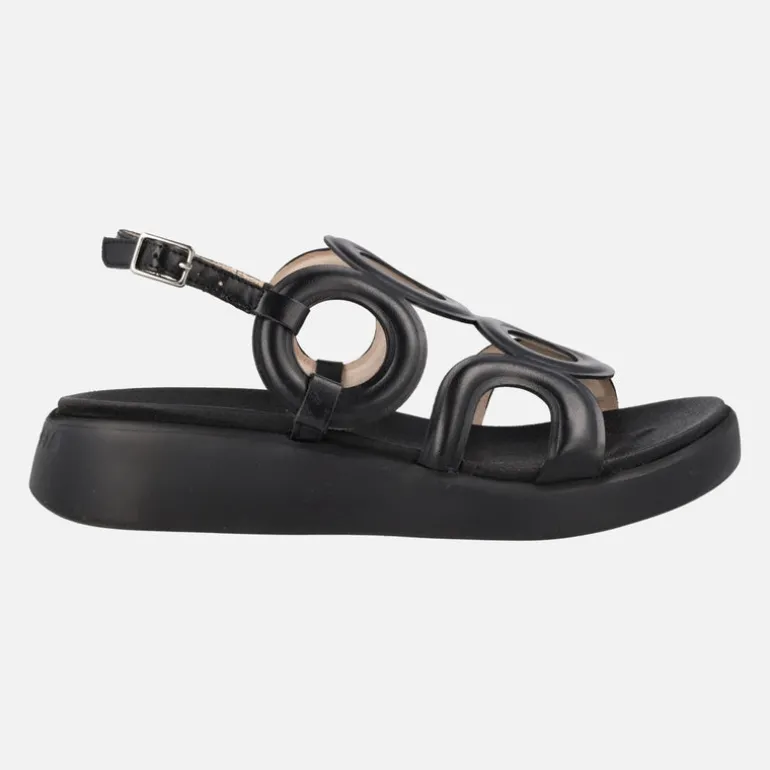 Sandalias de piel Arizona con detalles circulares y planta Memory gel
