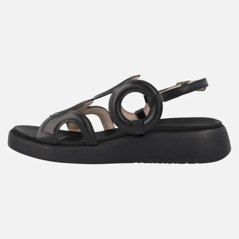 Sandalias de piel Arizona con detalles circulares y planta Memory gel