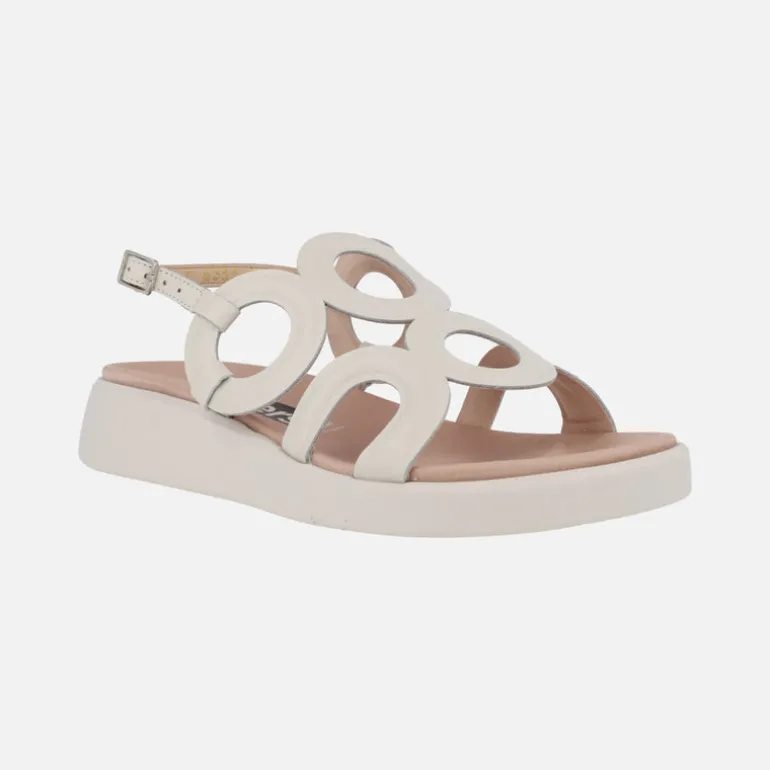 Sandalias de piel Arizona con detalles circulares y planta Memory gel
