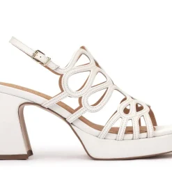 Sandalias de piel Asan con tacón ancho y plataforma