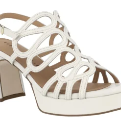 Sandalias de piel Asan con tacón ancho y plataforma