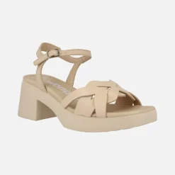 Sandalias de piel beige Catalina natural