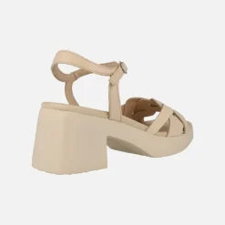 Sandalias de piel beige Catalina natural