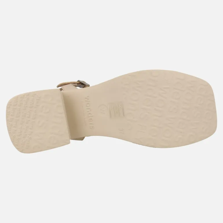 Sandalias de piel beige Catalina natural