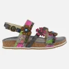 Sandalias de piel combinadas Laura vita Bryciano 05