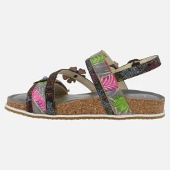 Sandalias de piel combinadas Laura vita Bryciano 05