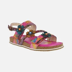 Sandalias de piel combinadas Laura vita Bryciano 05