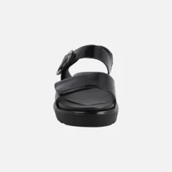 Sandalias de piel con cierre de velcro y piso High soft