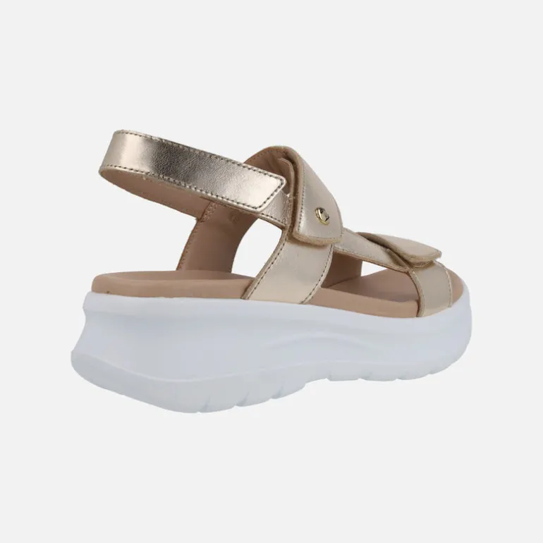 SANDALIAS DE PIEL CON CIERRE DE VELCRO PANAMA JACK NOOR SHINE
