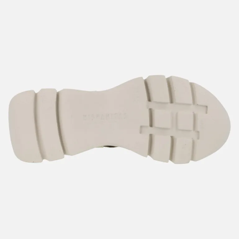 Sandalias de piel con cierre de velcro y plataforma
