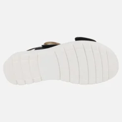 Sandalias de piel con cierre de velcro y piso High soft