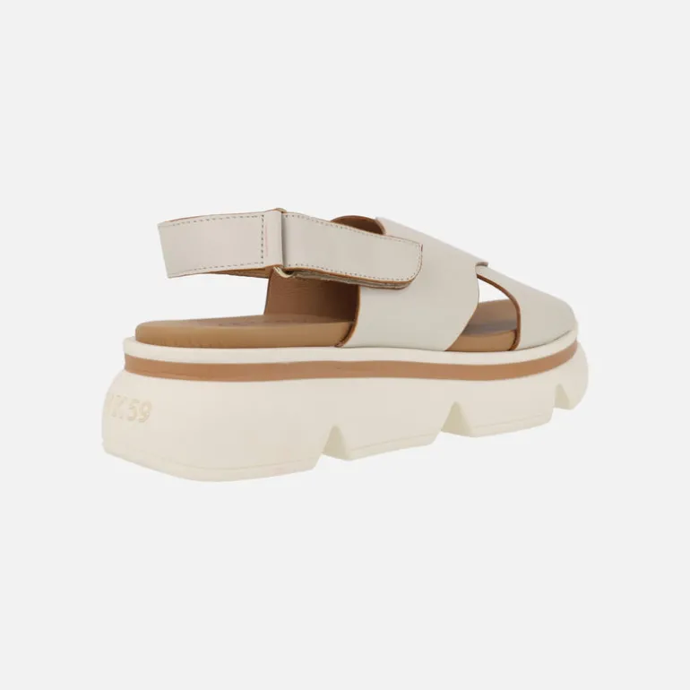 Sandalias de piel con cierre de velcro Picerno