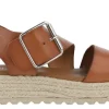Sandalias de piel con piso de esparto Tiziana