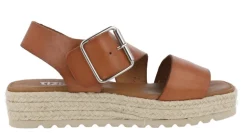 Sandalias de piel con piso de esparto Tiziana