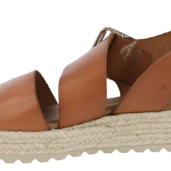 Sandalias de piel con piso de esparto Tiziana