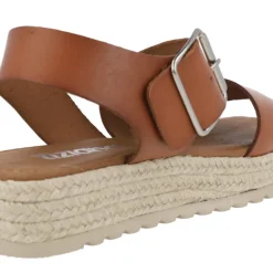 Sandalias de piel con piso de esparto Tiziana