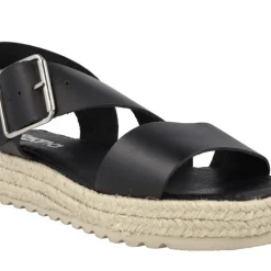 Sandalias de piel con piso de esparto Tiziana
