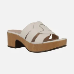 Sandalias de piel con plataforma Santander
