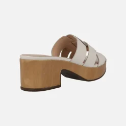 Sandalias de piel con plataforma Santander