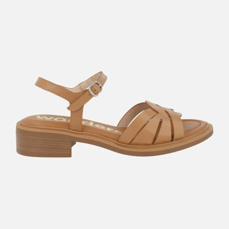 Sandalias de piel con pulsera al tobillo Giovanna