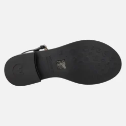 Sandalias de piel con pulsera al tobillo Giovanna