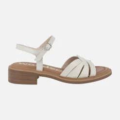 Sandalias de piel con pulsera al tobillo Giovanna