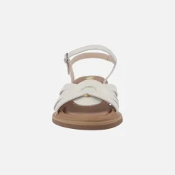 Sandalias de piel con pulsera al tobillo Giovanna