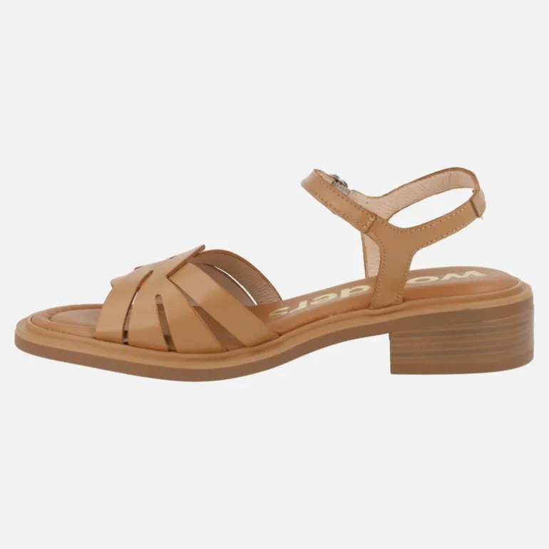 Sandalias de piel con pulsera al tobillo Giovanna