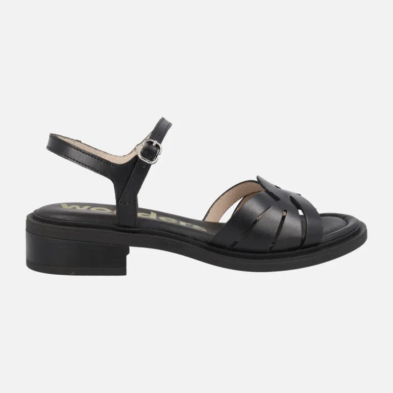 Sandalias de piel con pulsera al tobillo Giovanna