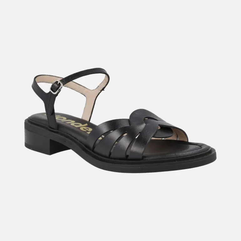 Sandalias de piel con pulsera al tobillo Giovanna