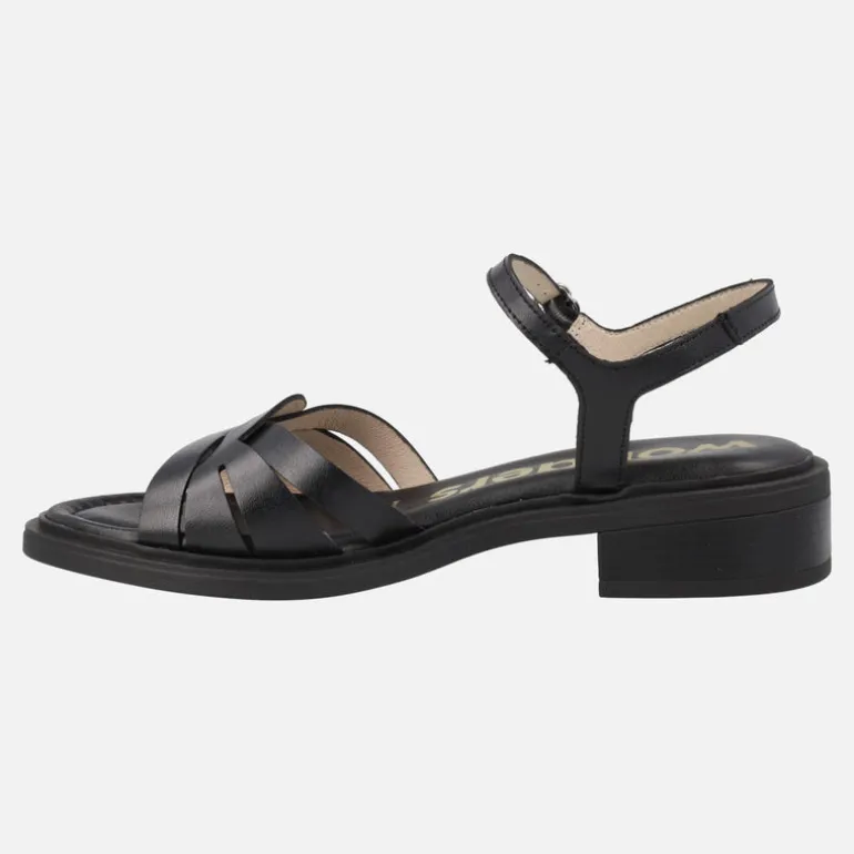 Sandalias de piel con pulsera al tobillo Giovanna