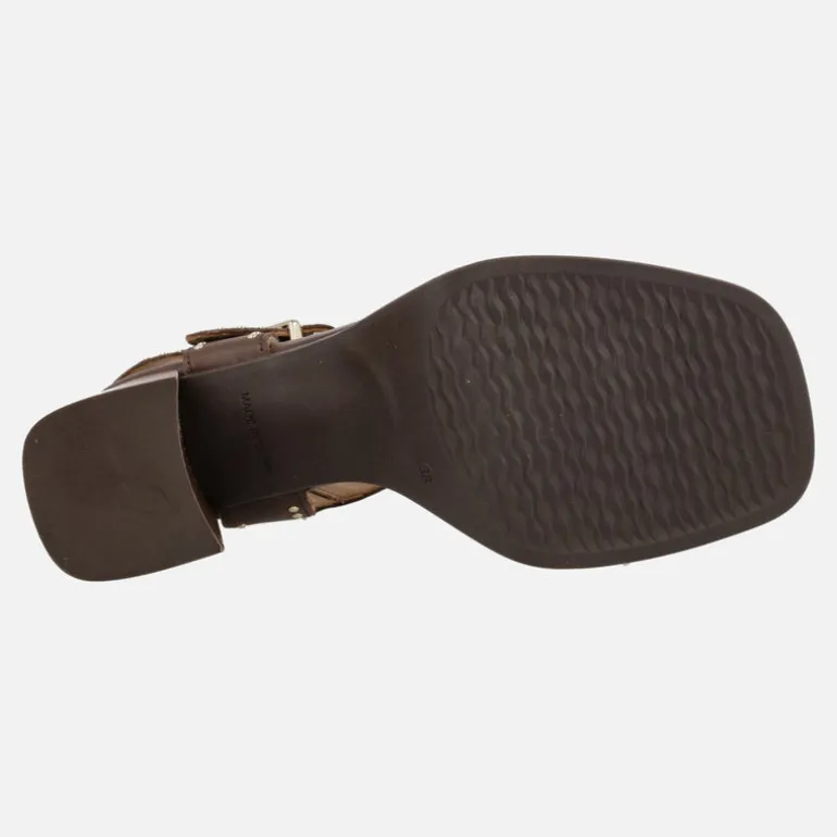 Sandalias de piel con tachas y tacón alto Alpe Chiara