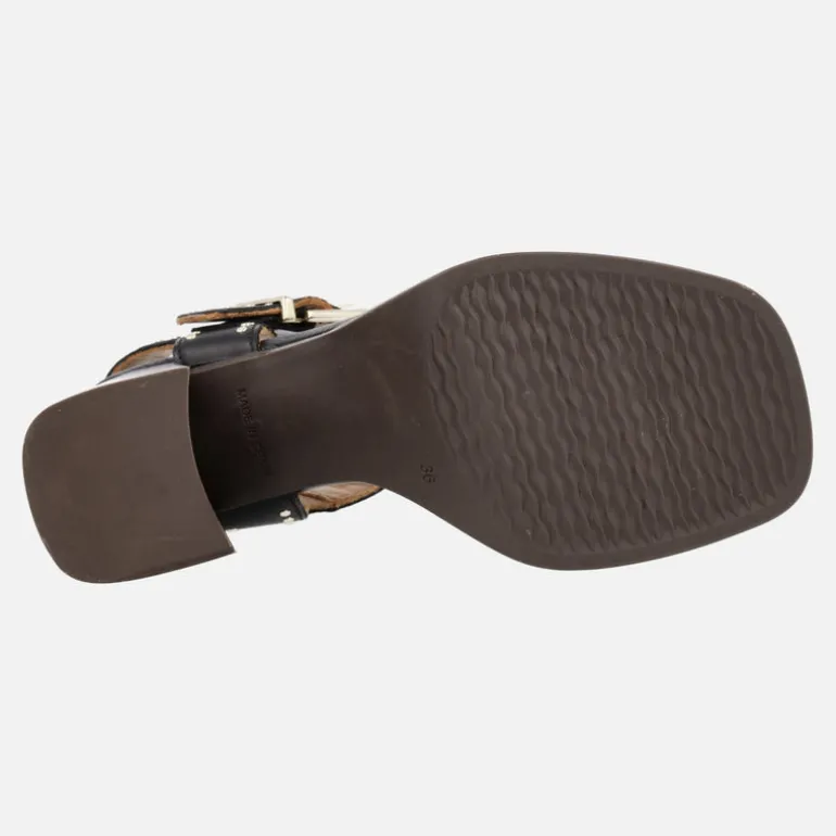 Sandalias de piel con tachas y tacón alto Alpe Chiara