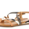 Sandalias de piel con tiras de colores Duesme