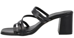 Sandalias de piel con tiras finas y tacón Luna