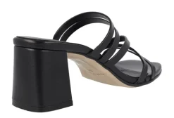 Sandalias de piel con tiras finas y tacón Luna