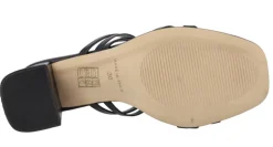Sandalias de piel con tiras finas y tacón Luna