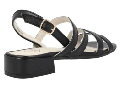 Sandalias de piel con tiras y tacón bajo
