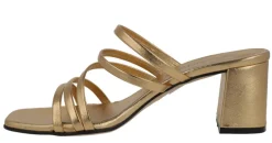 Sandalias de piel con tiras finas y tacón Luna