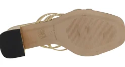 Sandalias de piel con tiras finas y tacón Luna