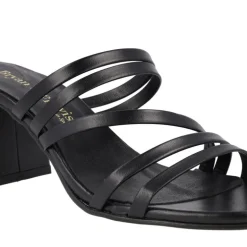 Sandalias de piel con tiras finas y tacón Luna