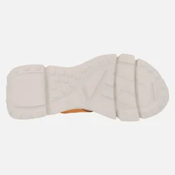 Sandalias de piel en combinado multicolor con piso volúmen