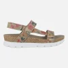 Sandalias de piel estampadas Selma Tropical