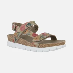Sandalias de piel estampadas Selma Tropical