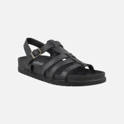 Sandalias de piel estilo cangrejeras con planta BIO