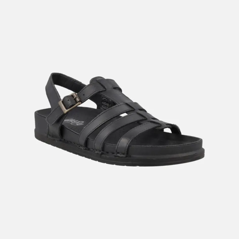 Sandalias de piel estilo cangrejeras con planta BIO
