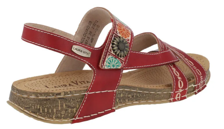 Sandalias de piel estilo étnico Jaclouxo 05 para mujer