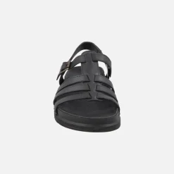 Sandalias de piel estilo cangrejeras con planta BIO