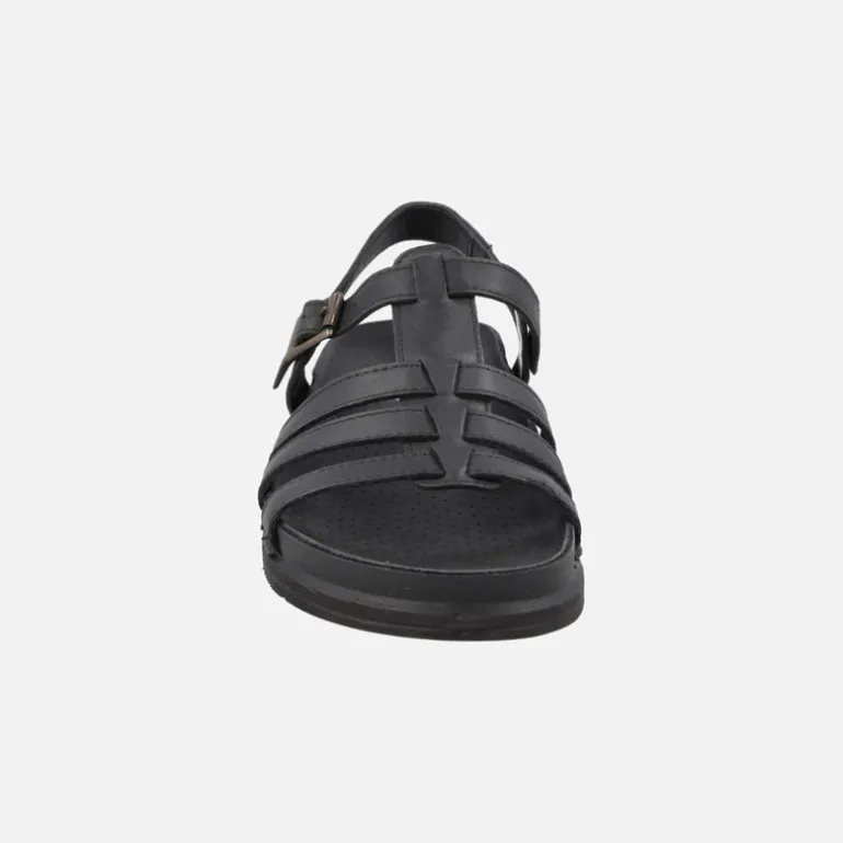 Sandalias de piel estilo cangrejeras con planta BIO