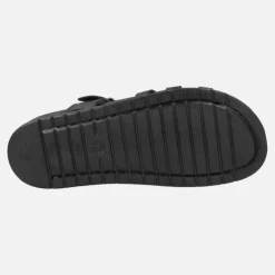 Sandalias de piel estilo cangrejeras con planta BIO
